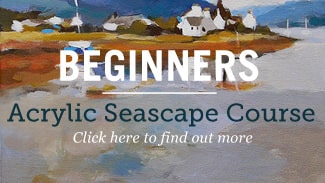 beginners acrylic seascape course