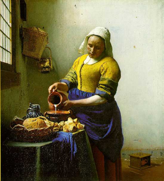 Complementary colours Vermeer