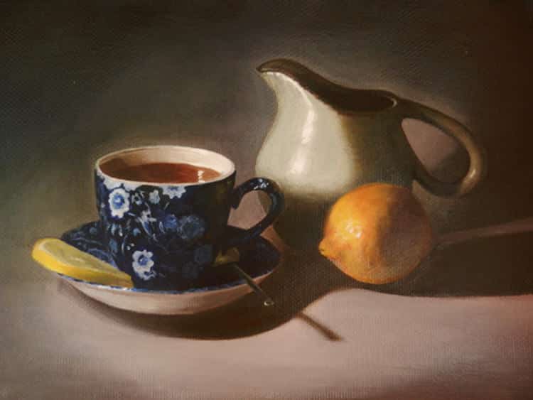 Svetlana's Acrylic still life painting