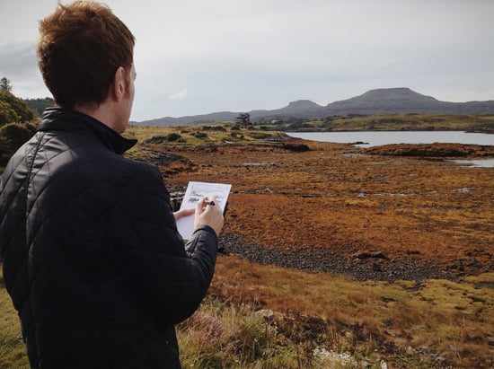 sketching-landscape-scotland