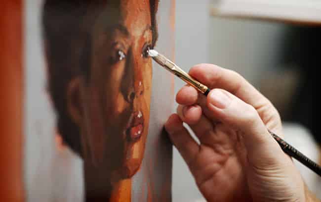 acrylic portrait painting tutorial