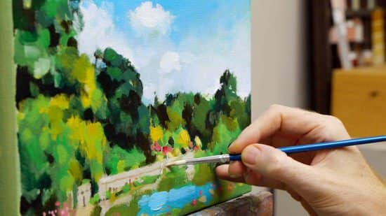 How to Paint Green Summer Trees with Acrylics