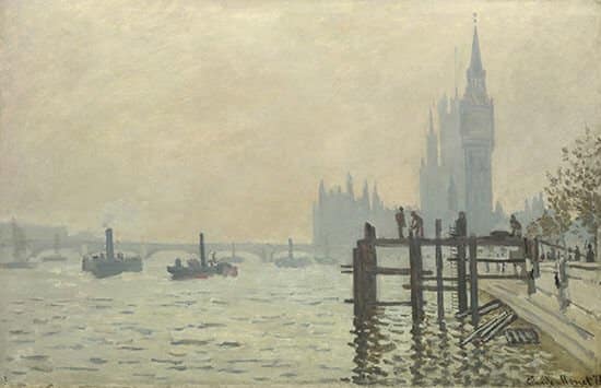 Claude Monet, The Thames below Westminster, about 1871