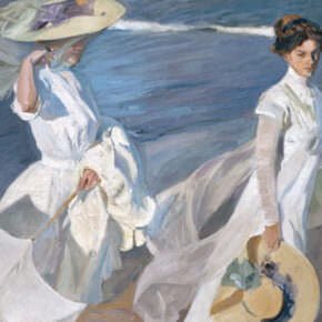 sorolla-strollng-along-the-seashore