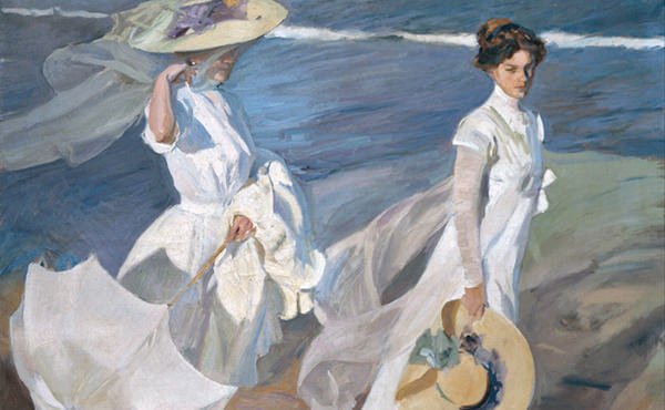 sorolla-strollng-along-the-seashore