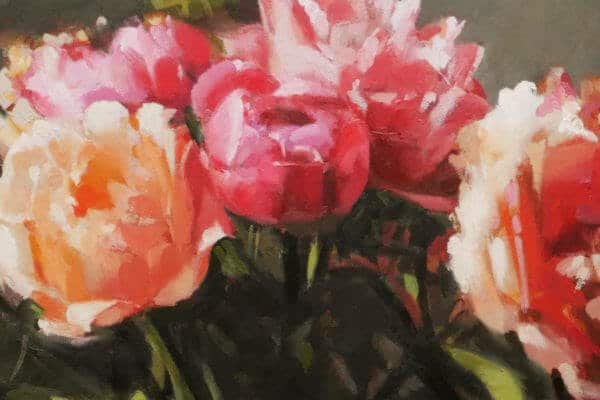 Peonies in Water-Mixable Oils - Will Kemp Art School