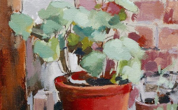 Acrylic Still Life Painting Tutorial Terracotta Plant Pots