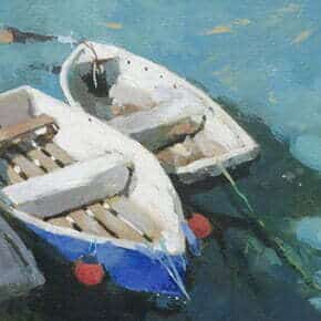 Acrylic Painting Tutorial - Fishing Boats in St Ives Harbour