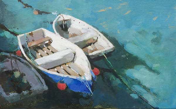 Acrylic Painting Tutorial Fishing Boats in St Ives Harbour