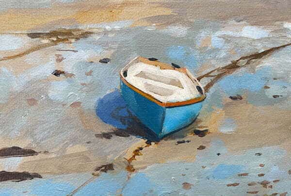 Acrylic Step-by-Step Tutorial - Easy Fishing Boat Painting