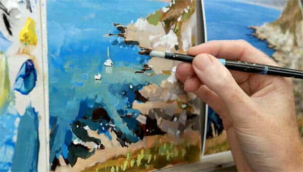 acrylic seascape course