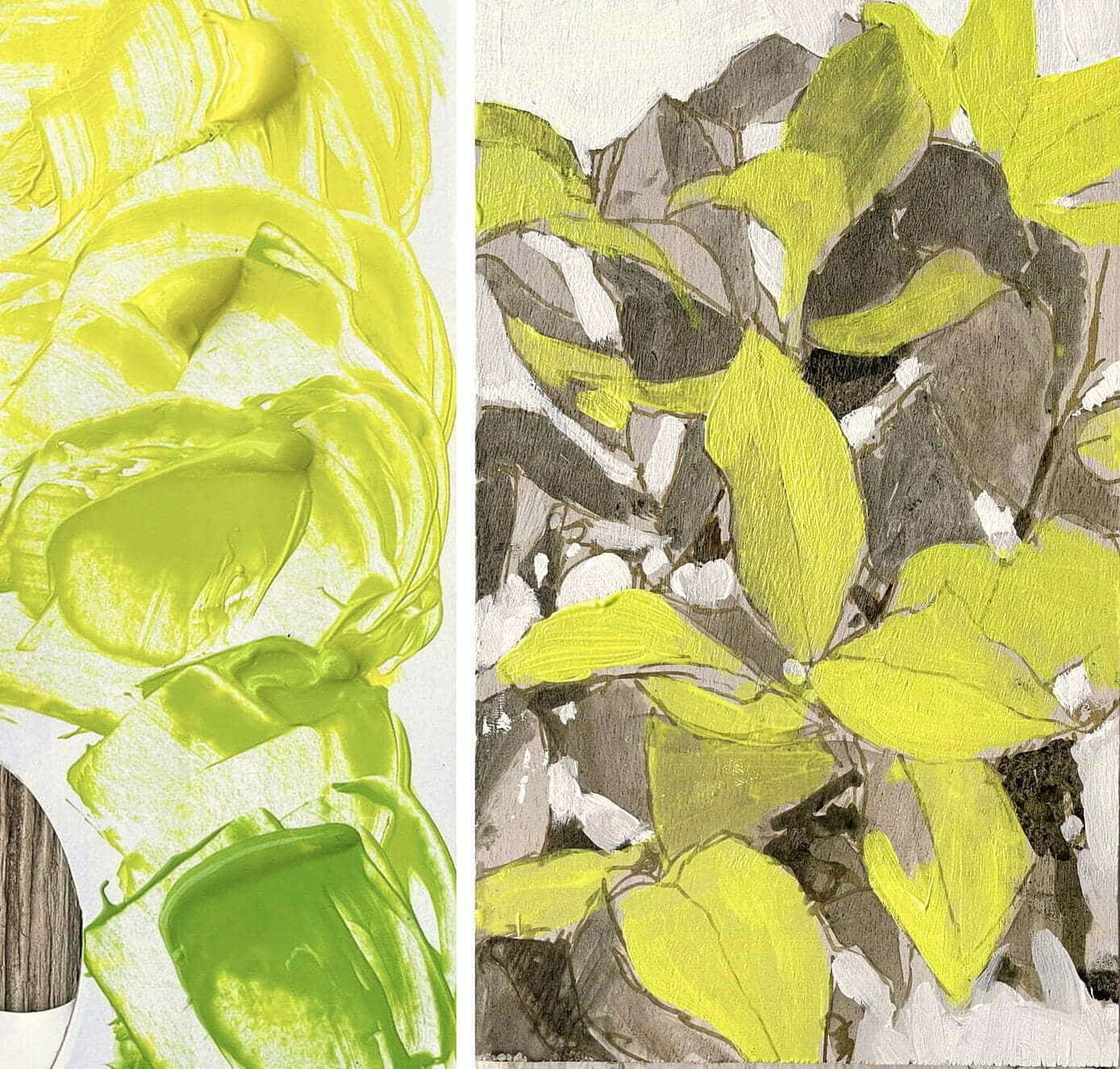 How to Mix Shades of Green with Acrylics