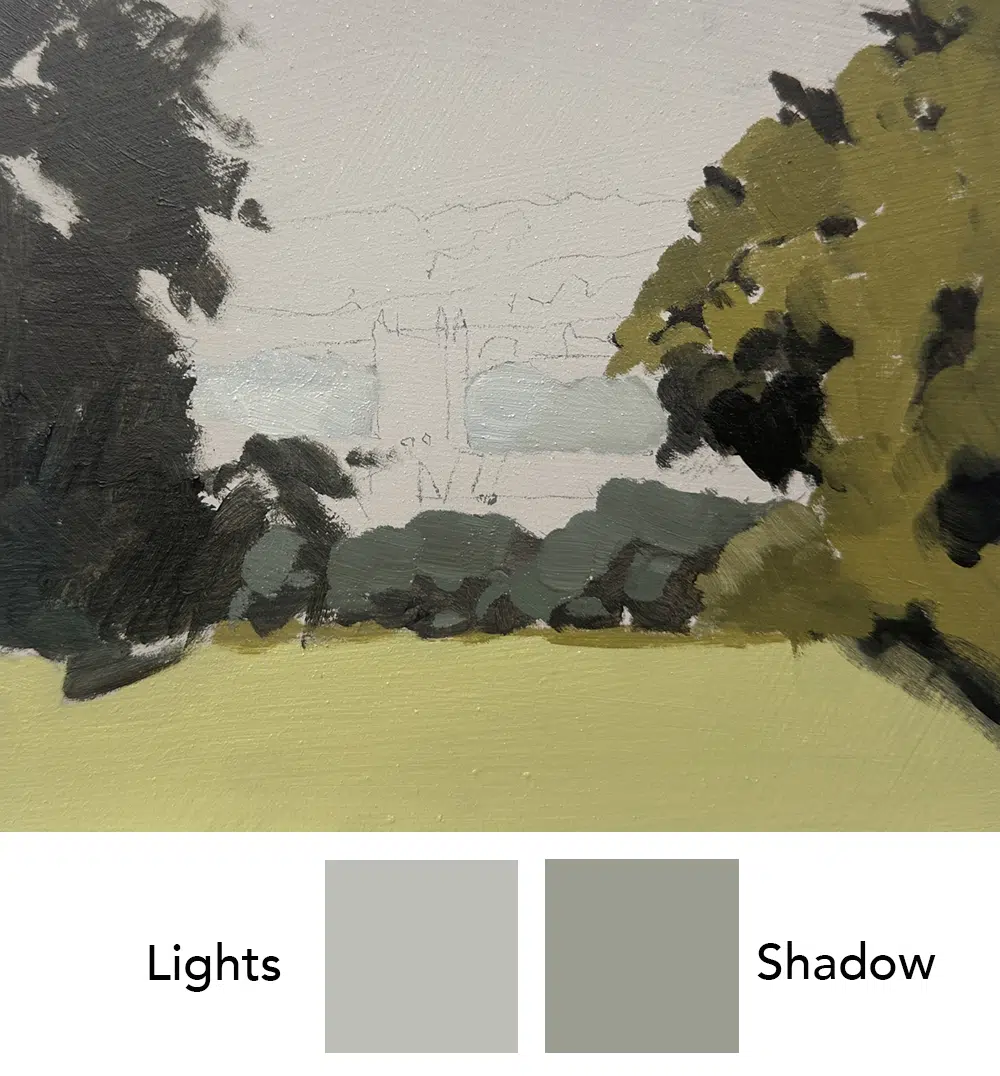 middle distance Reducing Detail in the Distance