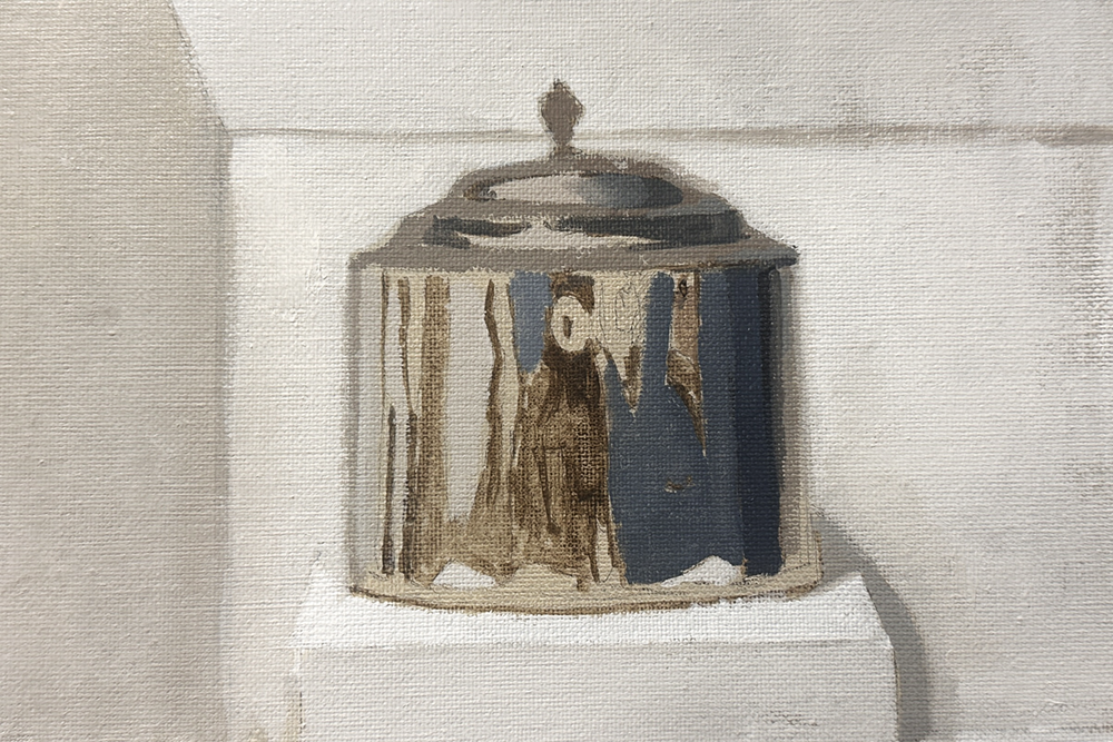 How to paint shiny metallic objects using acrylics for beginners