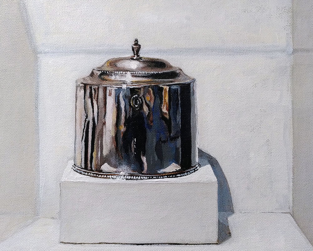 painting silver in acrylics