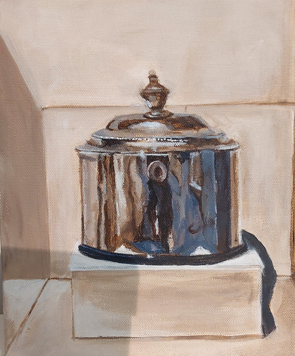 how to paint silver in acrylics