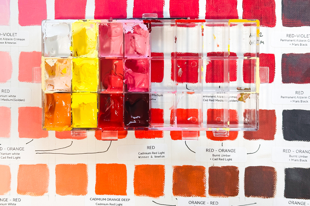 choosing artist colour palette