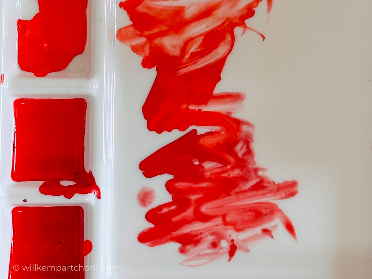 diluting-water-egg-tempera