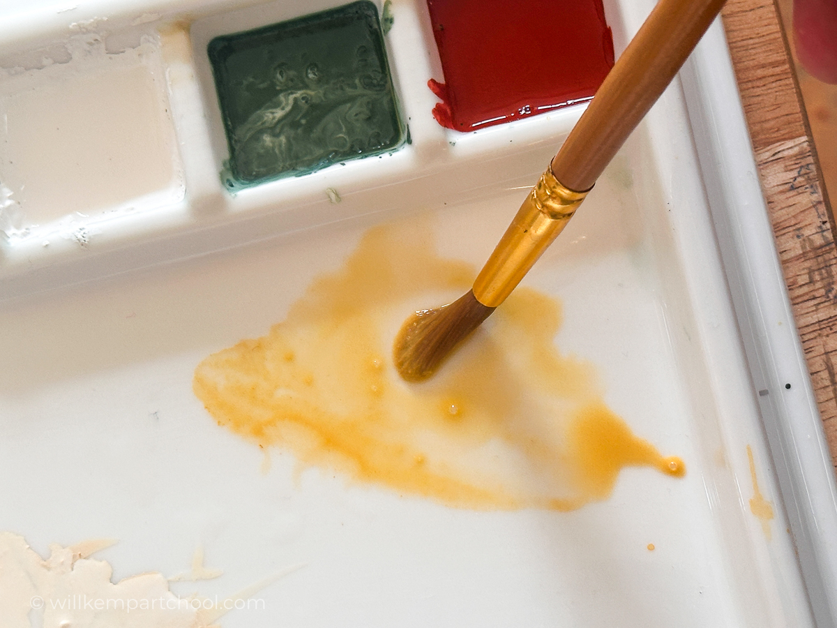 Glazing-egg-tempera